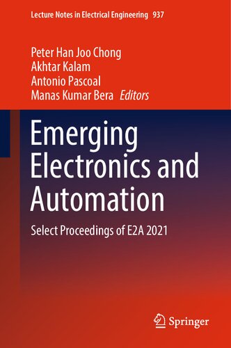 Emerging Electronics and Automation: Select Proceedings of E2A 2021