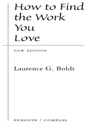 How to Find the Work You Love