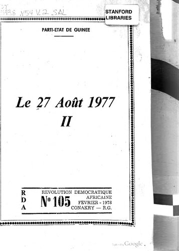 Le 27 août 1977. II