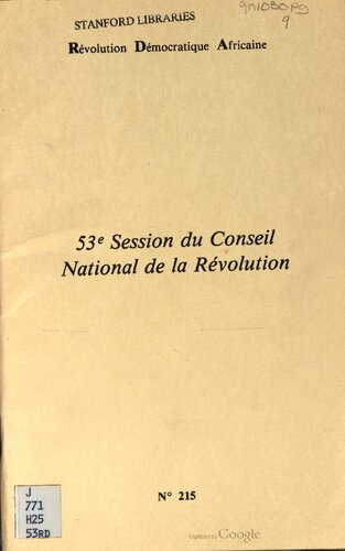 53e session du Conseil national de la révolution