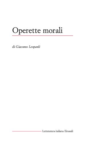 Operette morali