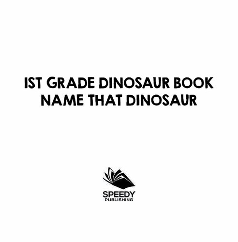 1st Grade Dinosaur Book