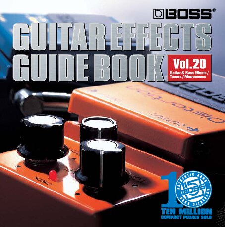 Boss Guitar Effects Guide Book Vol 20