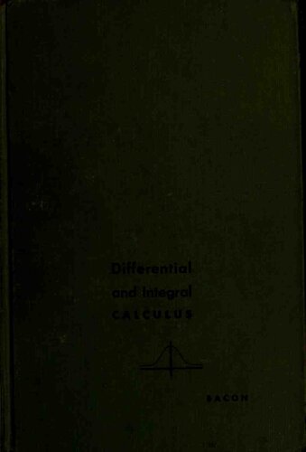 Differential and Integral Calculus