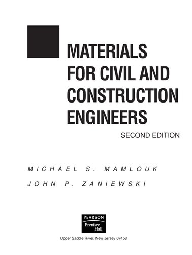 Materials For Civil And Construction Engineers