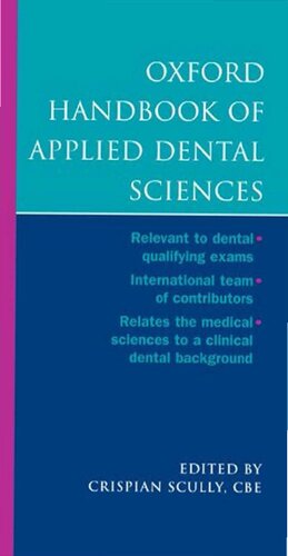 Oxford Handbook of Applied Dental Sciences