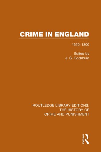 Crime in England: 1550-1800