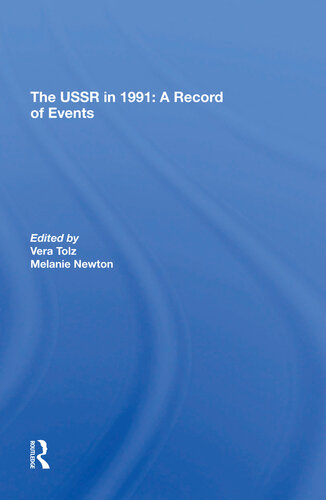 The Ussr In 1991: A Record Of Events