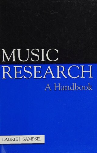 Music Research: A Handbook