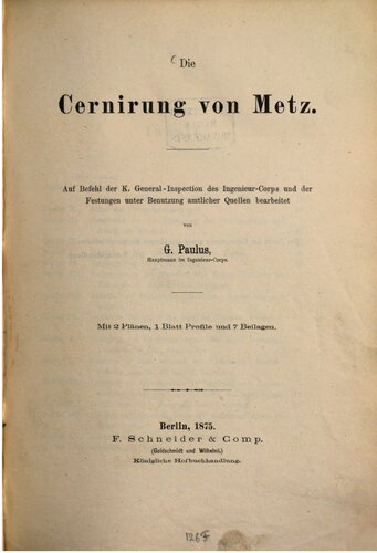 Die Cernirung von Metz [Zernierung]