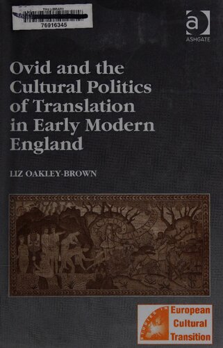 Ovid and the cultural politics of translation in early modern England