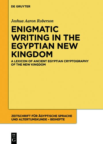 A Lexicon of Ancient Egyptian Cryptography of the New Kingdom