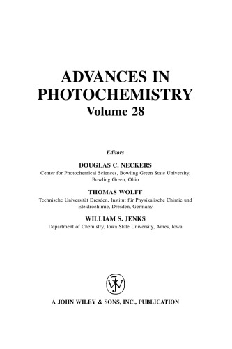 Advances in Photochemistry (Volume 28)