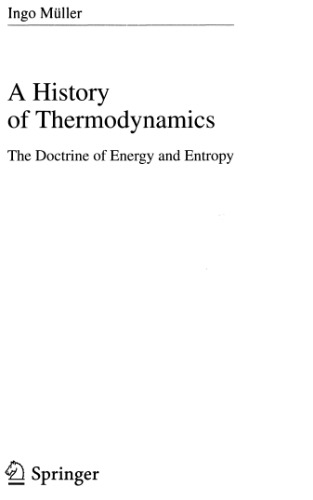 A History of Thermodynamics