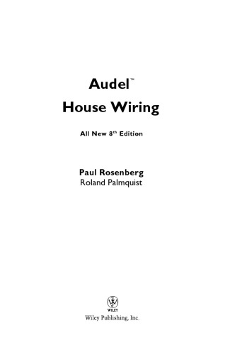 Audel: House Wiring