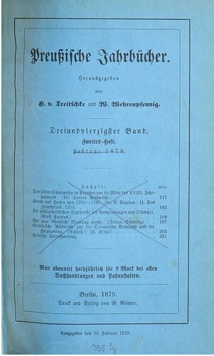 Preußische Jahrbücher