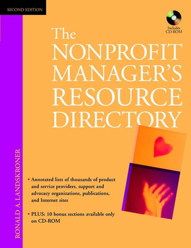 The Nonprofit Manager’s Resource Directory