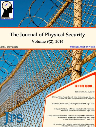 The Journal of Physical Security Volume 9 Issue 2 - JPS 9(2)