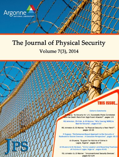 The Journal of Physical Security Volume 7 Issue 3 - JPS 7(3)