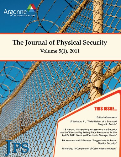 The Journal of Physical Security Volume 5 Issue 1 - JPS 5(1)