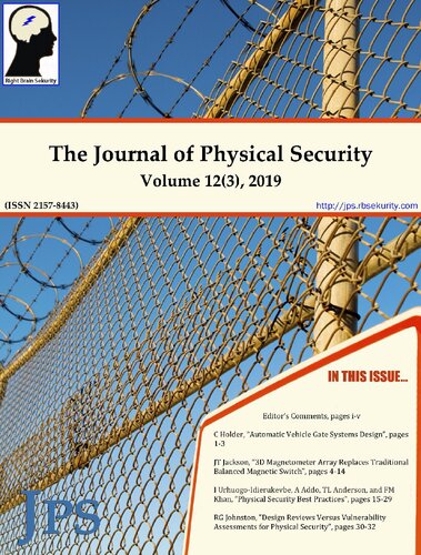 The Journal of Physical Security Volume 12 Issue 3 - JPS 12(3)