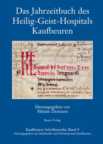 Das Jahrzeitbuch des Heilig-Geist-Hospitals Kaufbeuren