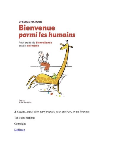 Bienvenue parmi les humains - Petit traité de bienveillance envers soi-même