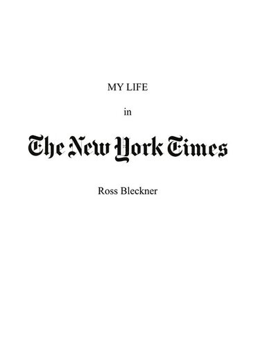 My Life in The New York Times