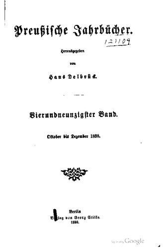 Preußische Jahrbücher