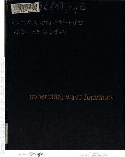 Spheroidal wave functions