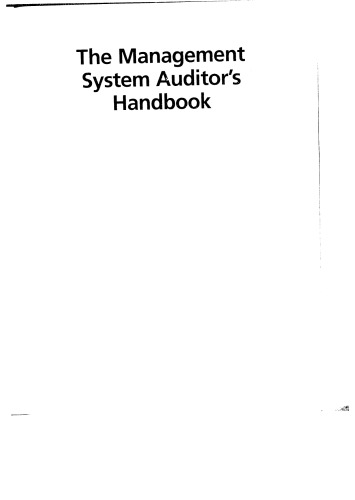 The Management System Auditor's Handbook