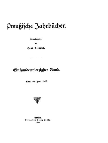 Preußische Jahrbücher