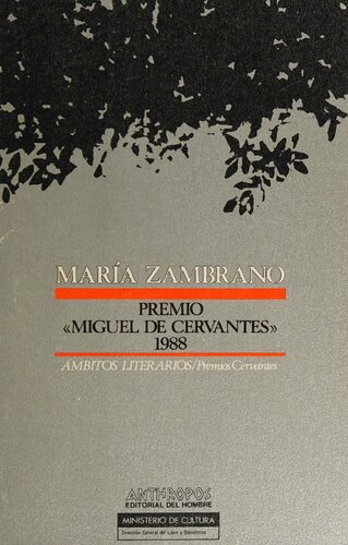 María Zambrano: Premio Miguel de Cervantes 1988