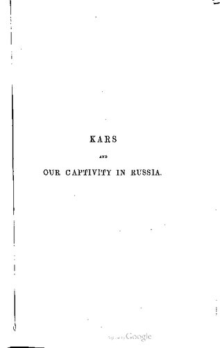 Kars and Our Captivity in Russia