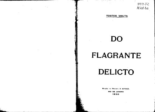 Do Flagrante delicto