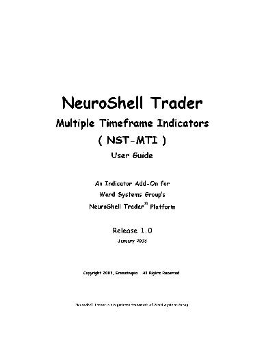 NeuroShell Trader. Multiple Timeframe Indicators