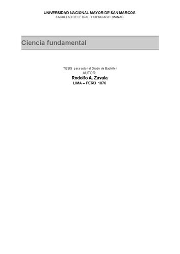 Ciencia fundamental