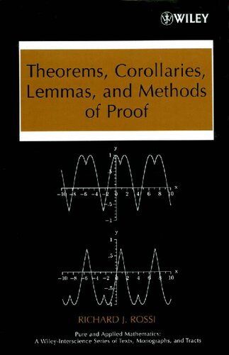 Theorems, Corollaries, Lemmas, and Methods of Proof