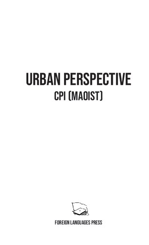 Urban perspective CPI (maoist)