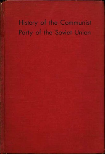 History of the communist party of the Soviet Union