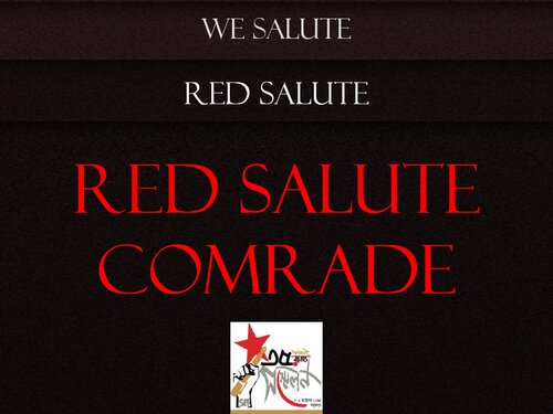 Red salute comrade: student martyrs