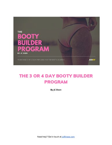 The booty builder program