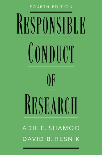 Responsible Conduct of Research