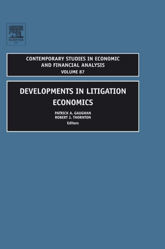 Devevlopments uin litigation economics