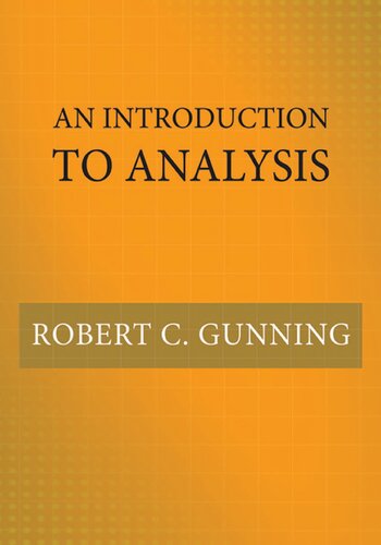 An Introduction to Analysis