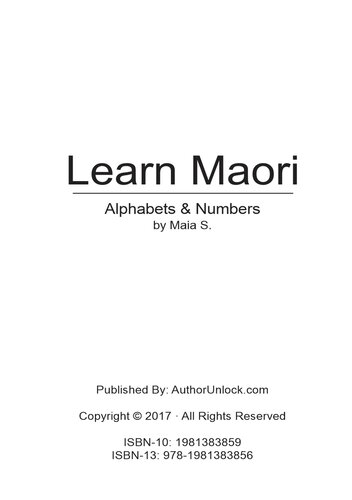 Learn Maori Alphabets & Numbers