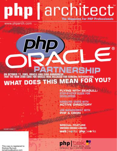 php|architect (vol. 4, issue 11. November 2005)