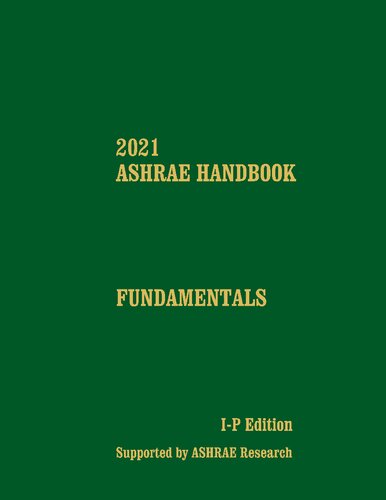 2021 ASHRAE Handbook: Fundamentals