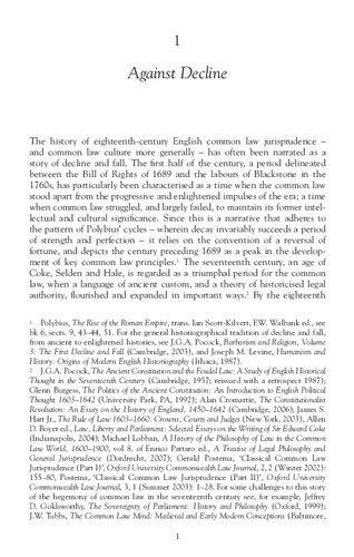 Common Law and Enlightenment in England, 1689-1750 (Studies in Early Modern Cultural, Political and Social Histo)