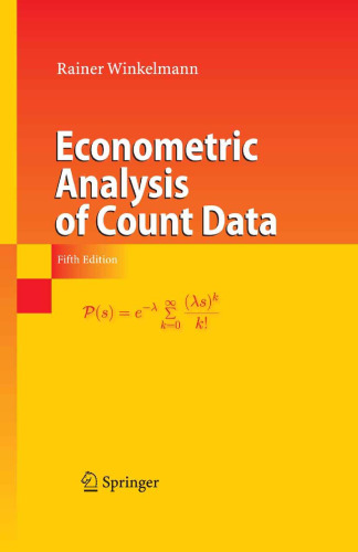 Econometric Analysis Of Count Data